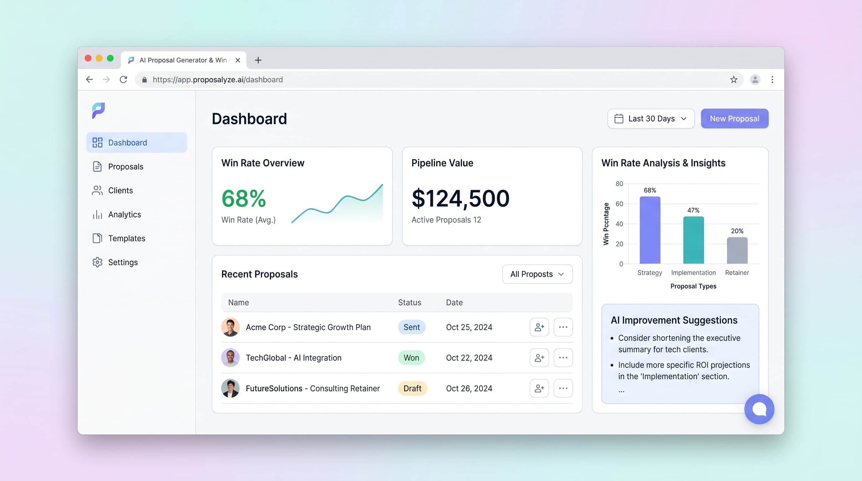AI Proposal Generator & Win Rate Tracker for Consultants preview