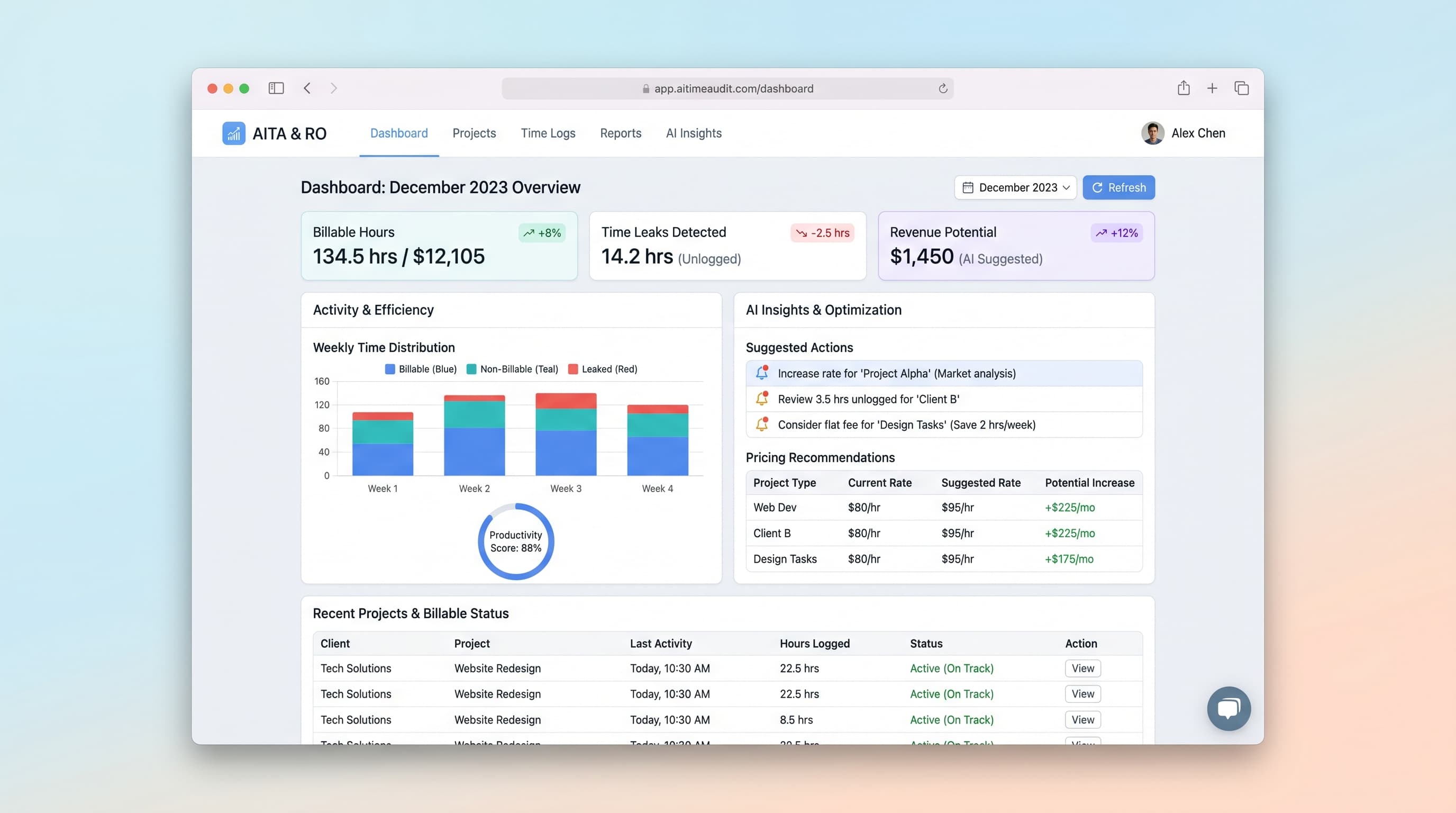 AI Time Audit & Revenue Optimizer for Freelancers preview